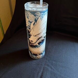 Blue and White Dragon Tumbler